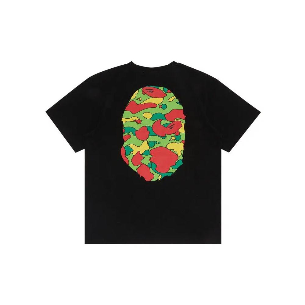 Футболки BAPE Sta Camo Big Ape Head Tee 'Black/Multicolor' 2