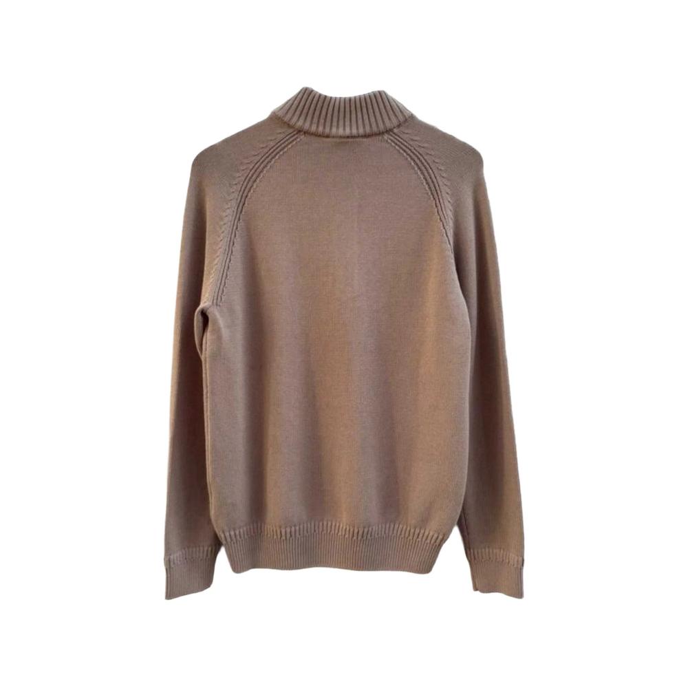 button-up funnel-neck sweater 2