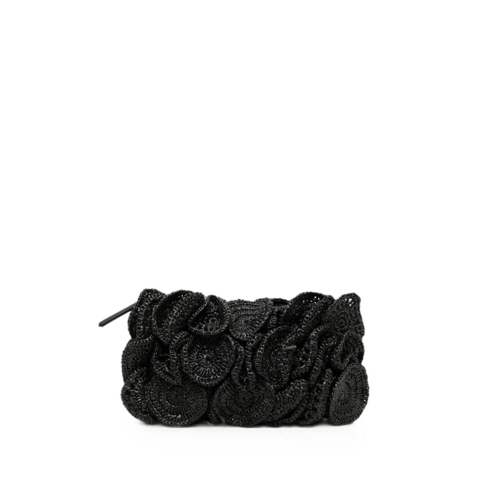 flower-effect clutch bag 1
