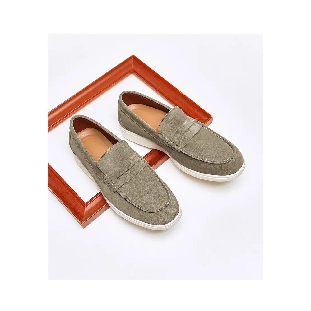 Cow Suede Лоферы-пенни KB8848-2 8