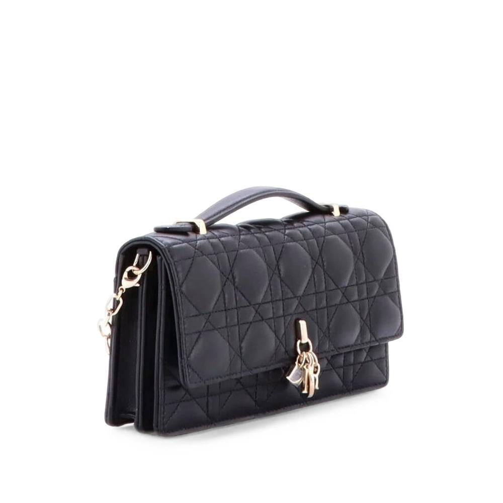 My Dior Top Handle Flap Bag Cannage Quilt Lambskin Mini crossbody bag 3