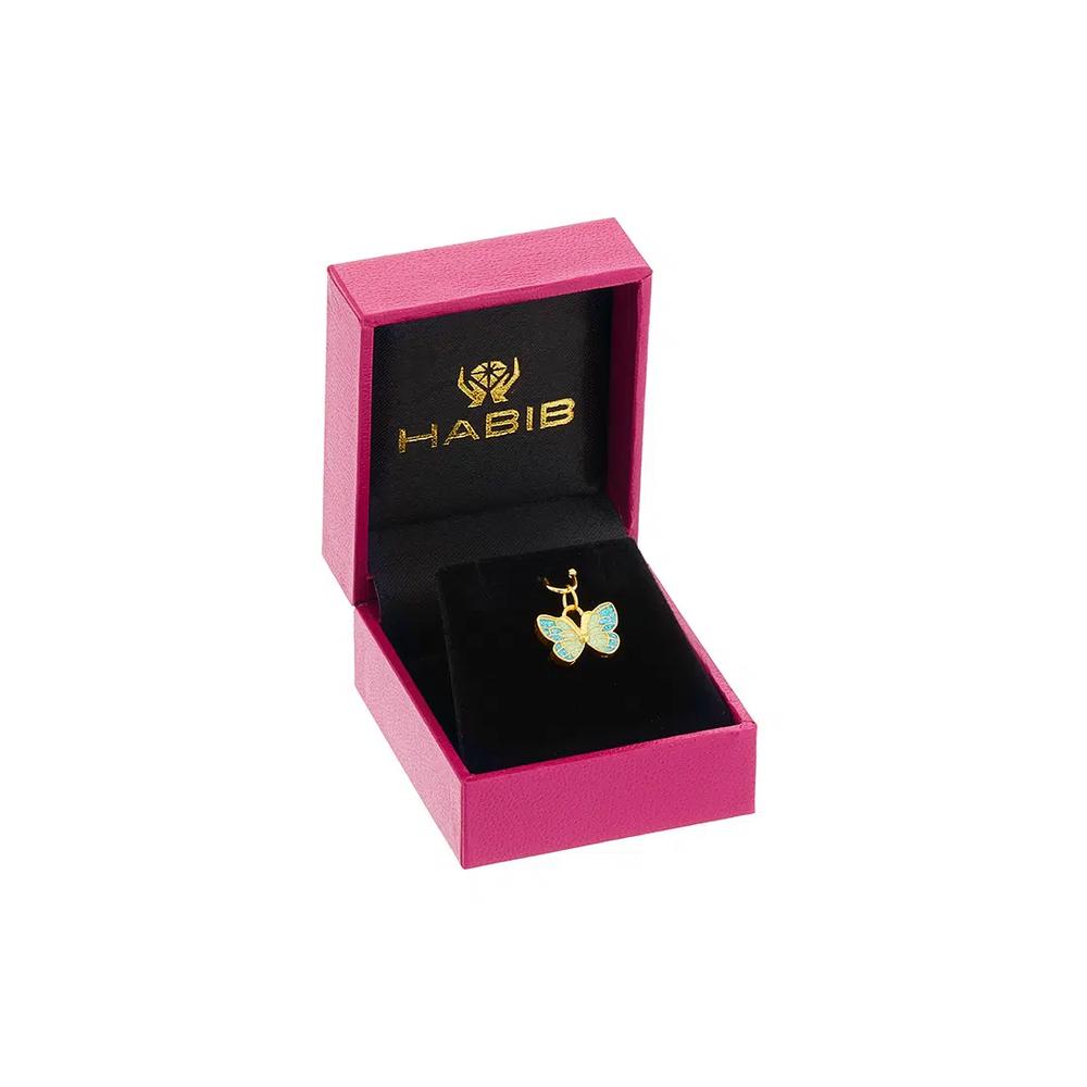HABIB 999/24K желтый золотой кулон (Бабочка) 9GP00531224 4