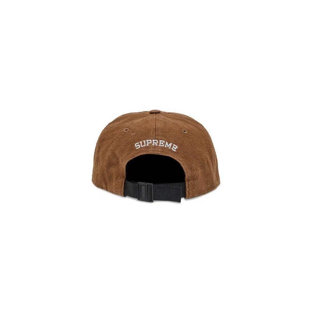 Бейсболки Supreme Classic Logo 6-Panel 'Olive Brown' 4