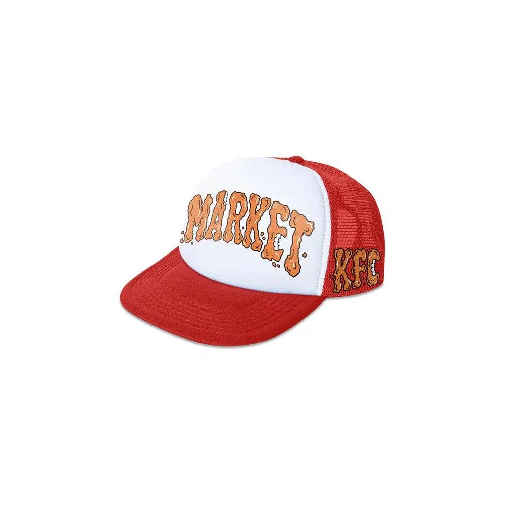 Головные уборы Market Studios x KFC Fried Chicken Arc Trucker hat «Red/White» 3