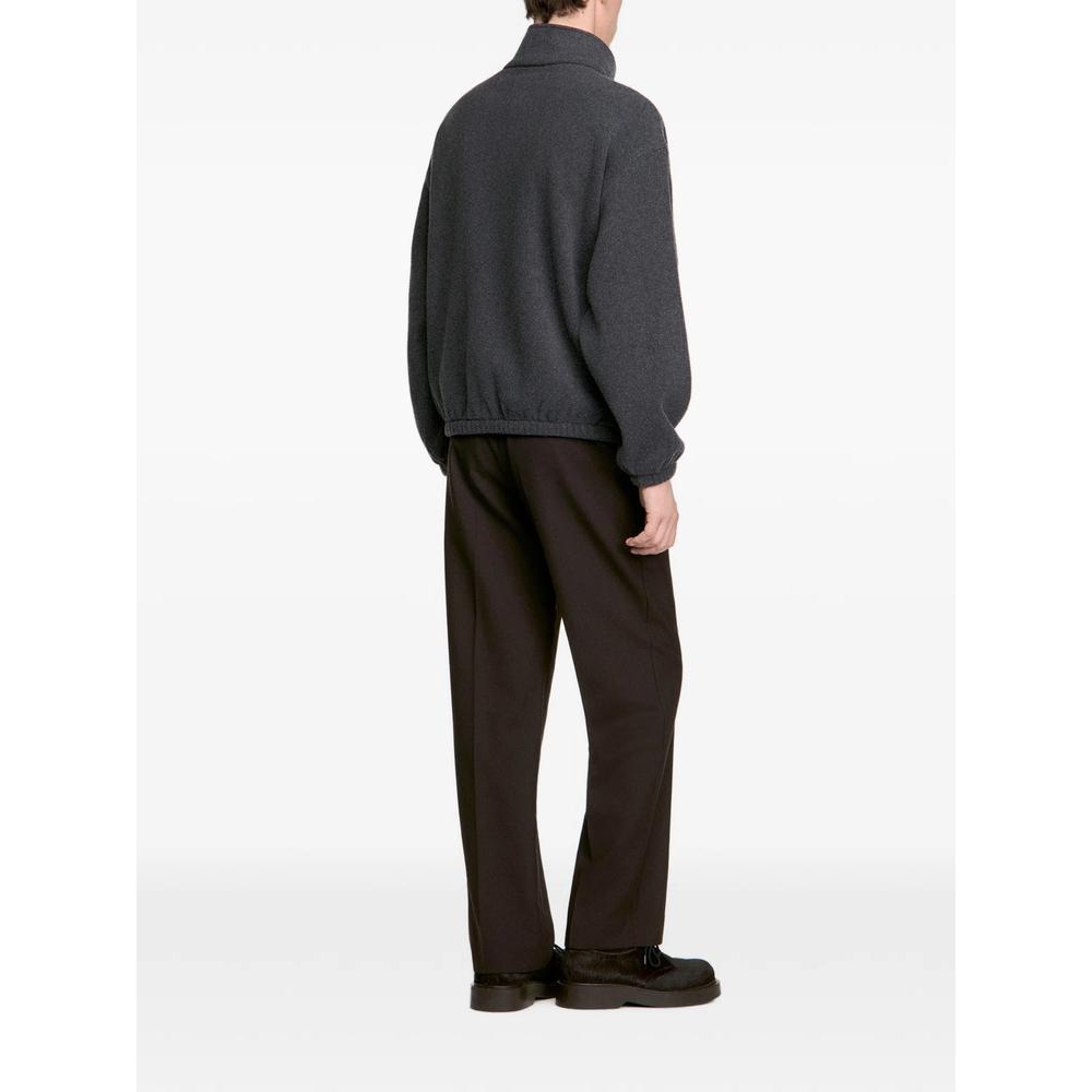 zipped standing collar sweatshirt 4