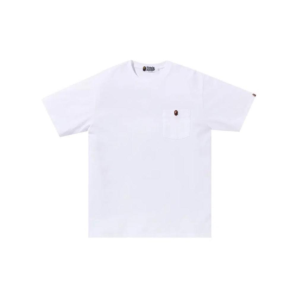 Футболки BAPE Ape Head One Point Pocket Tee 'Белый' 1