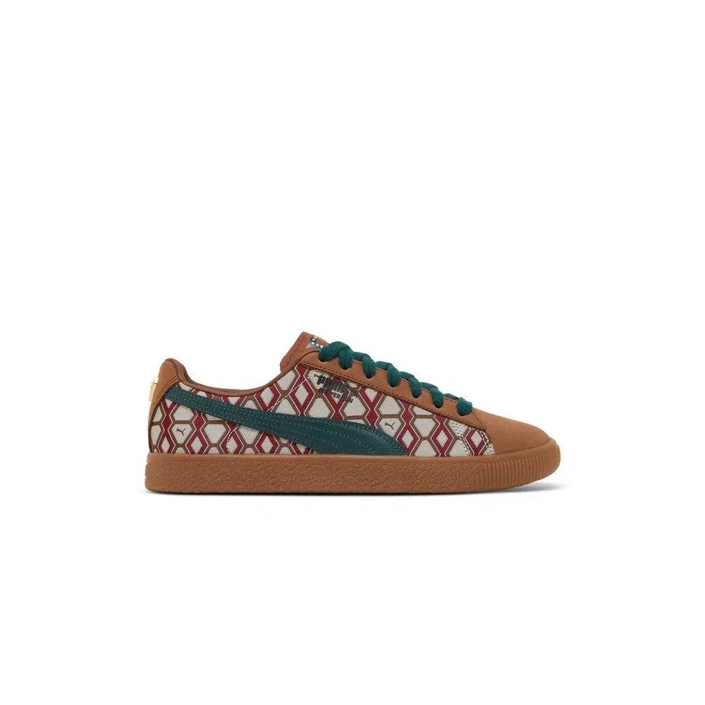 Кроссовки Puma Dapper Dan x Clyde Vintage 'Pre-Game Runway - Brown' 1
