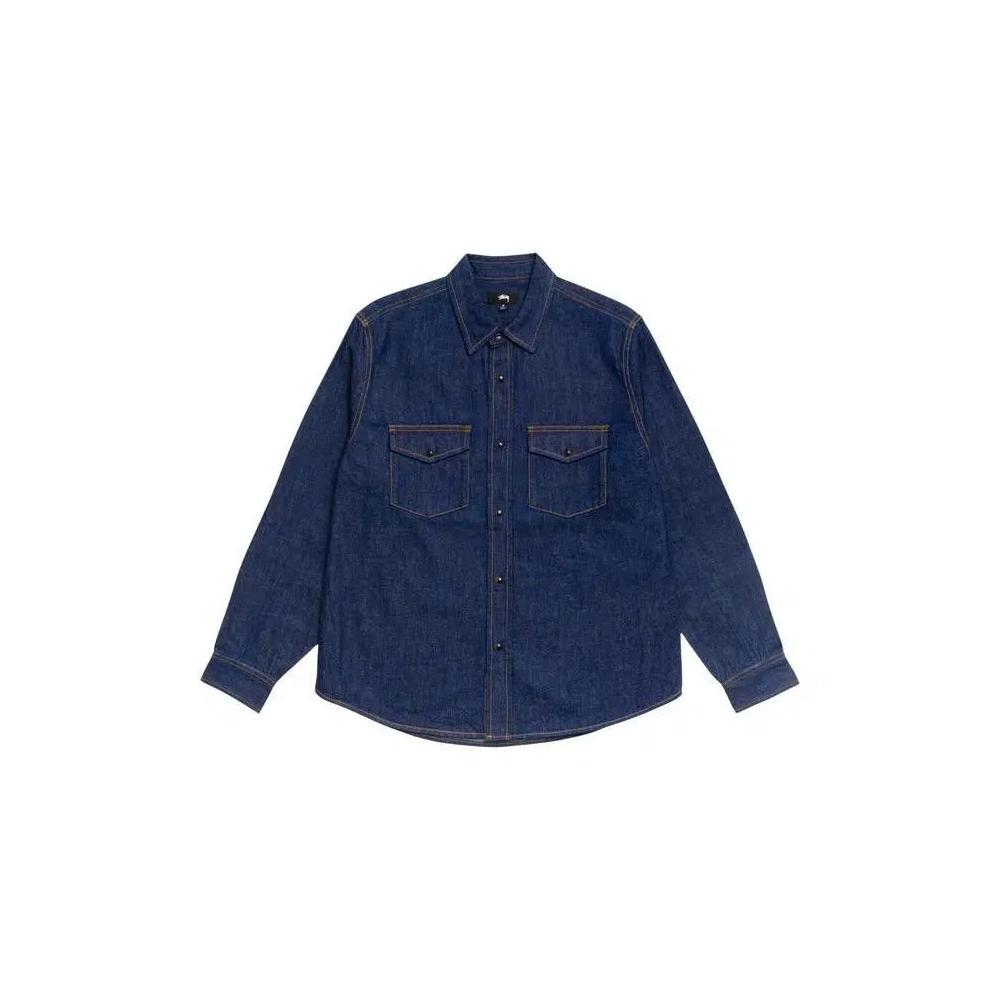 Рубашки Stussy Denim Western Shirt 'Dark Denim' 1