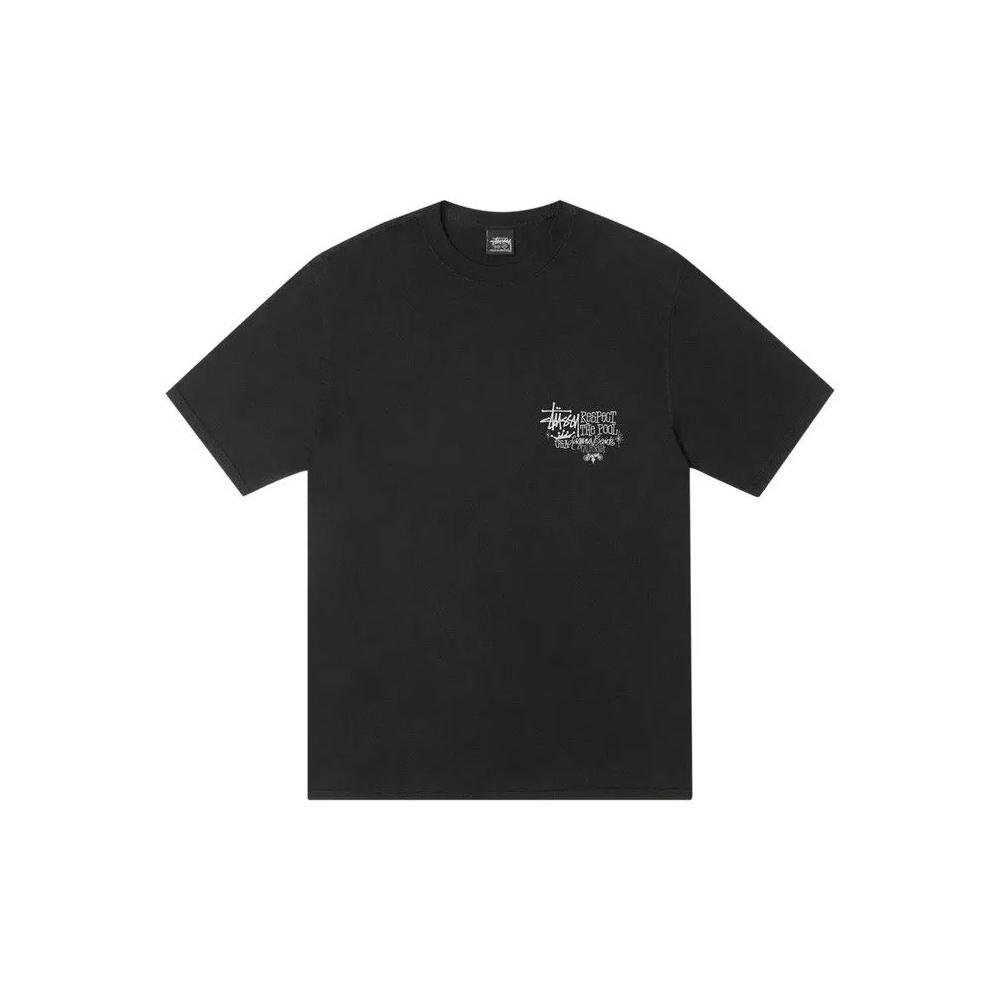 Топы Stussy Respect The Pool Tee Pigment Dyed 'Black' 1
