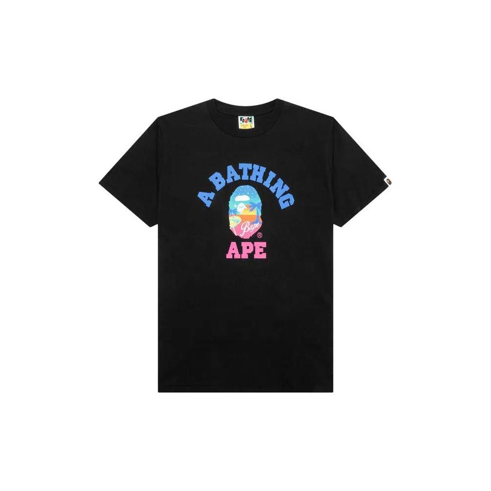 Футболки BAPE Sunset Beach Tee 'Black' 1