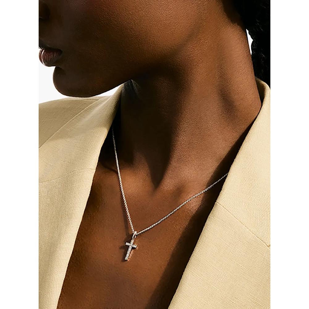 Серебряное колье JH Essential Cross с бриллиантами 2