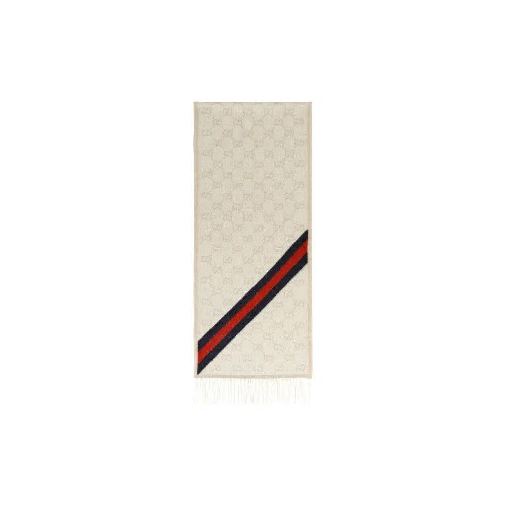 Шарфы Gucci Nikky Wool Scarf 'Песочный' 2