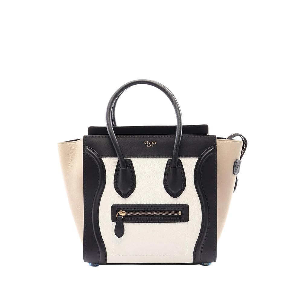 2010-2026 Micro Tricolor Leather Luggage Tote handbag 1