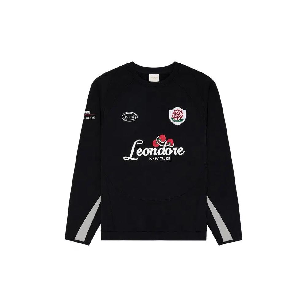 Круглые воротники Aimé Leon Dore Team Leon Performance Crewneck Sweatshirt 'Jet Black' 1