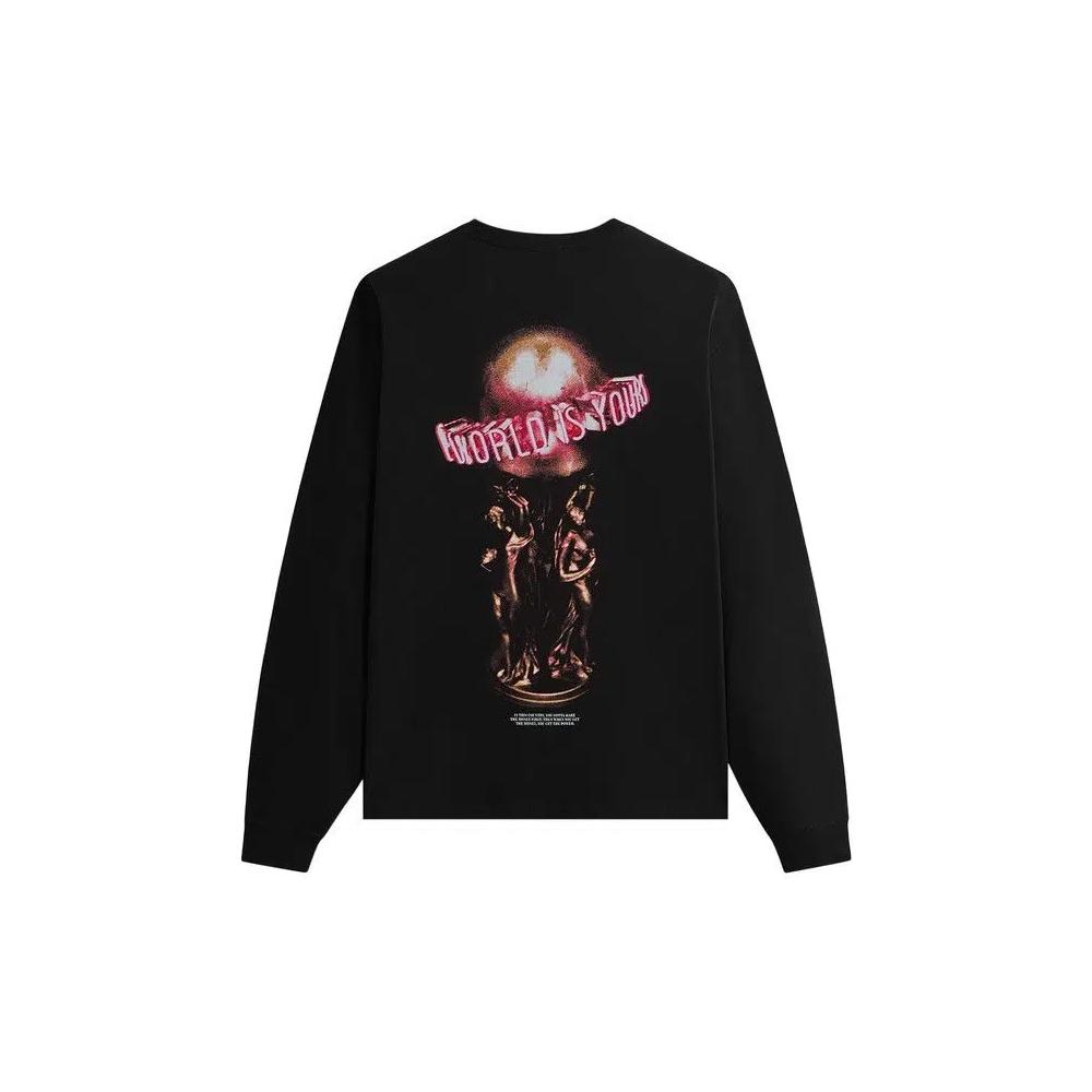 Топы Kith For Scarface Statue Long Sleeve Pocket Tee 'Черный' 2