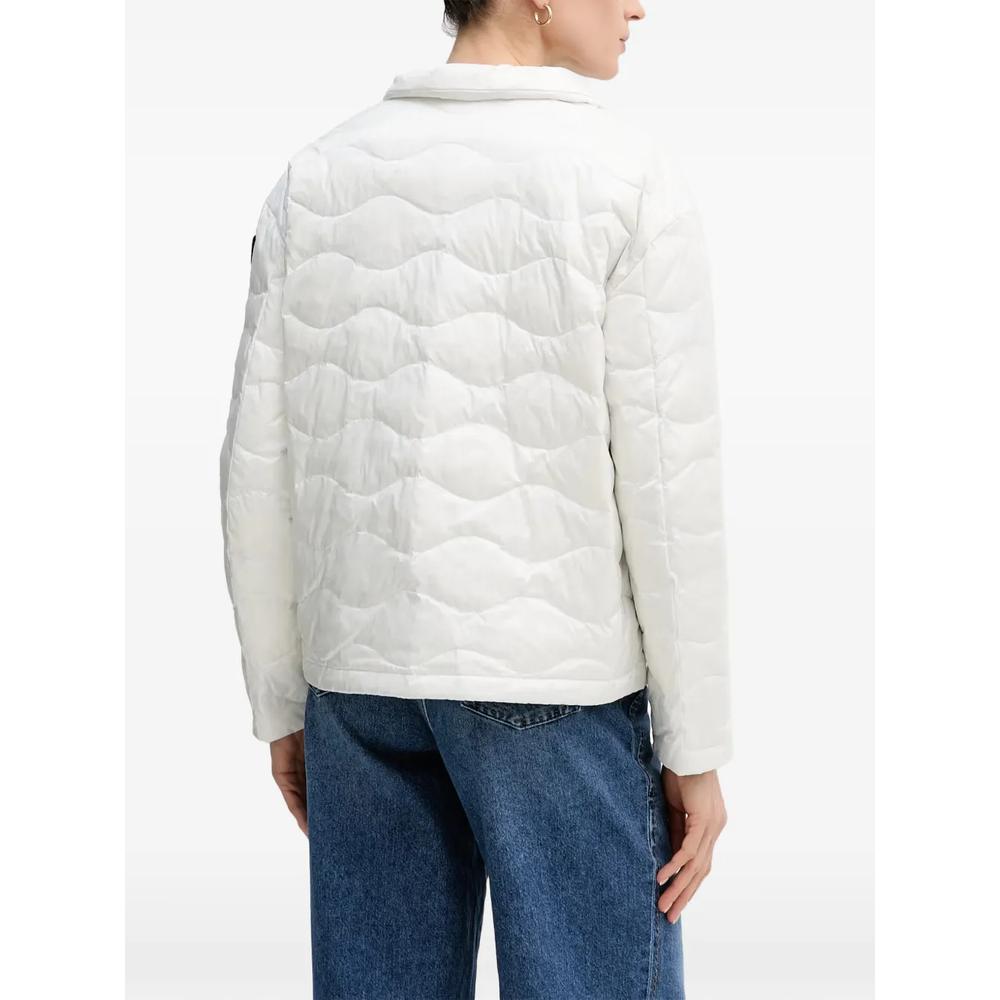 Lamartine wave-quilted logo-patch puffer jacket 3