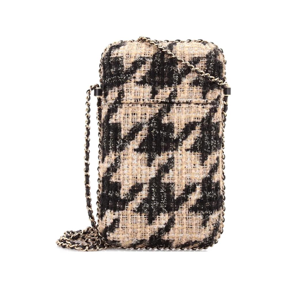 Сумка через плечо Chain Around Phone Holder Tweed and Ribbon 2