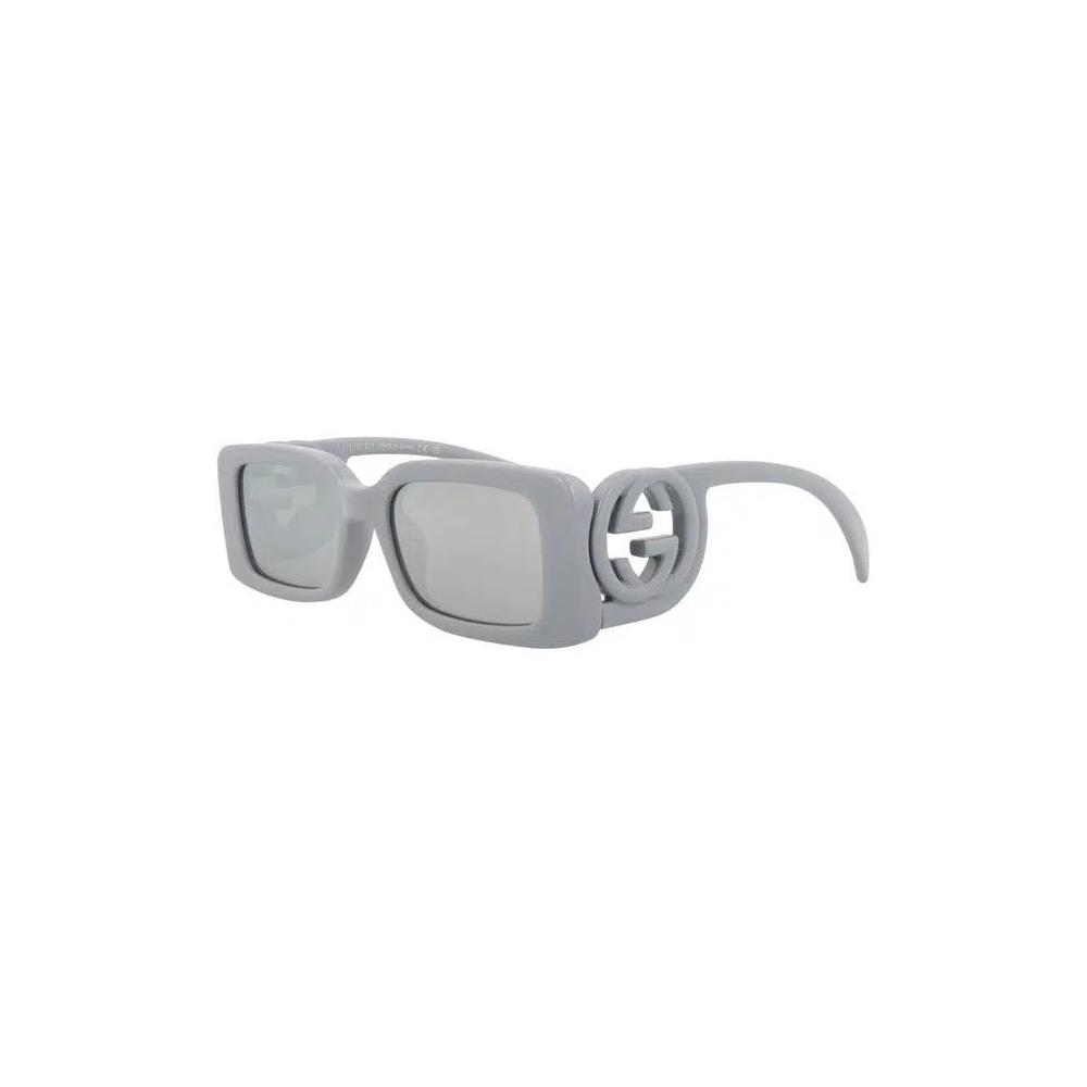 Gucci Square-Frame Injection Sunglasses 'Серебряный' 3