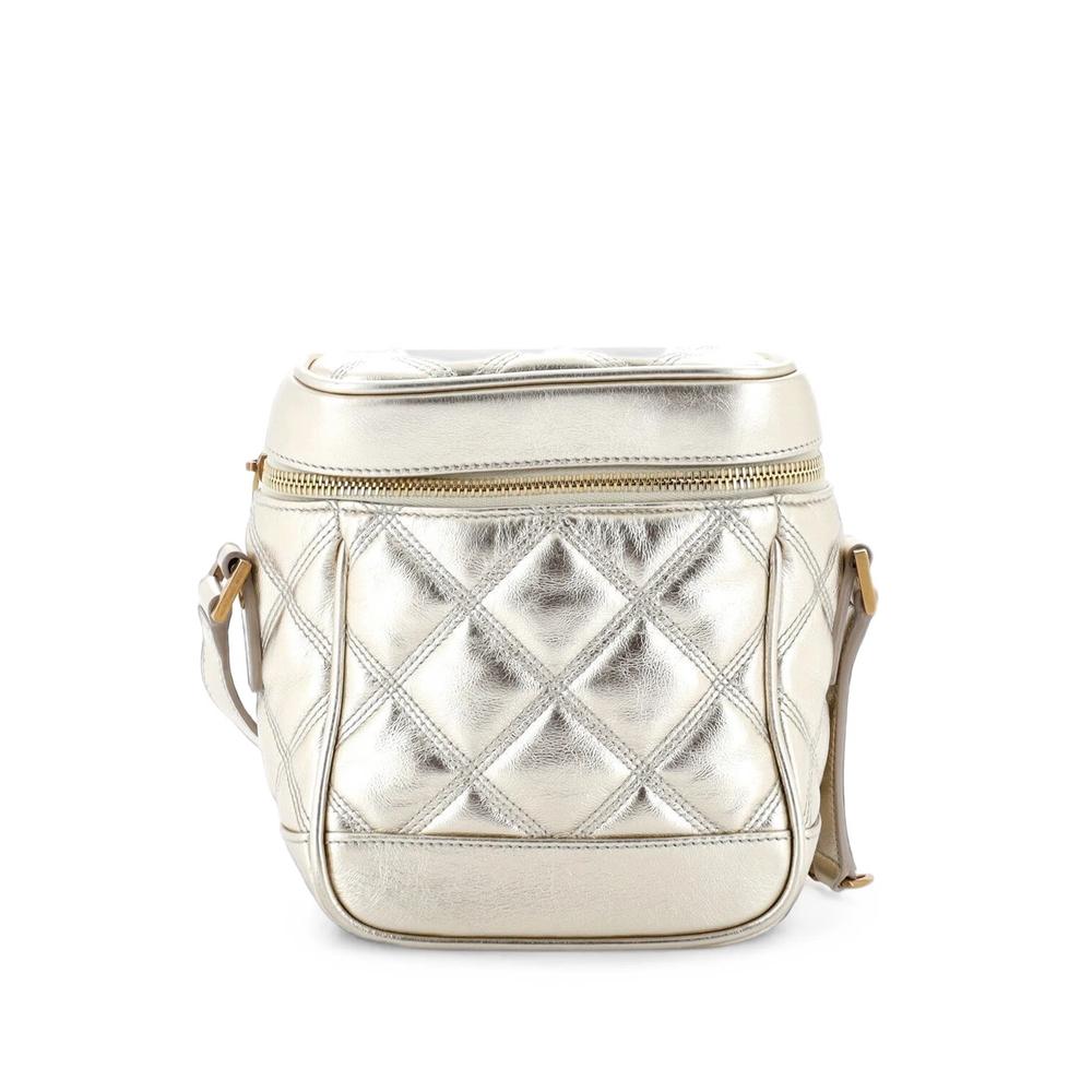 80's Vanity Bag Quilted Leather crossbody bag 1