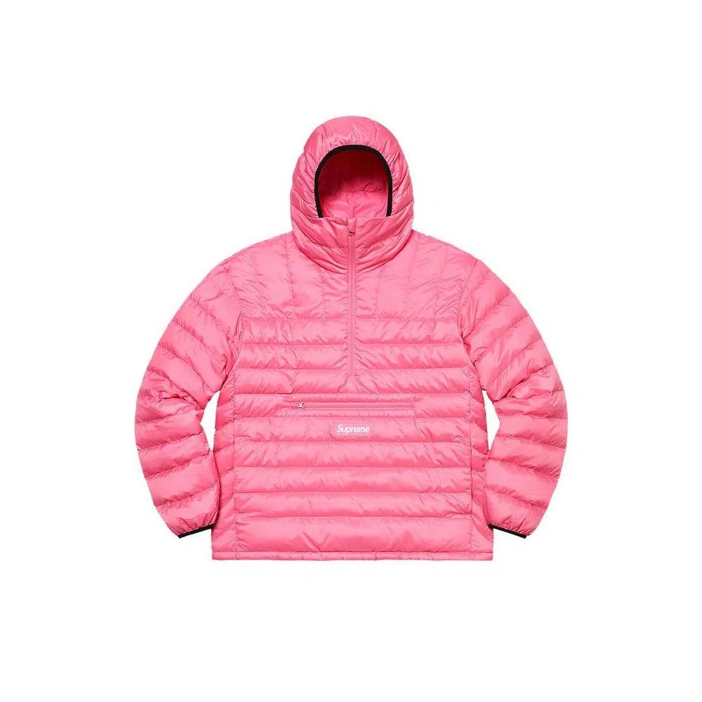 Пуховики Supreme Micro Down Half Zip Hooded Pullover «Pink» 1