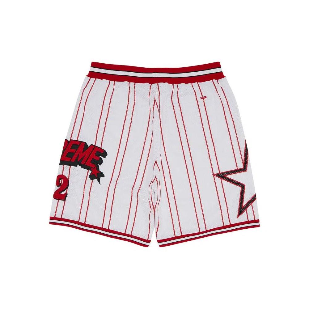 Шорты Supreme Star Basketball Short 'White' 2