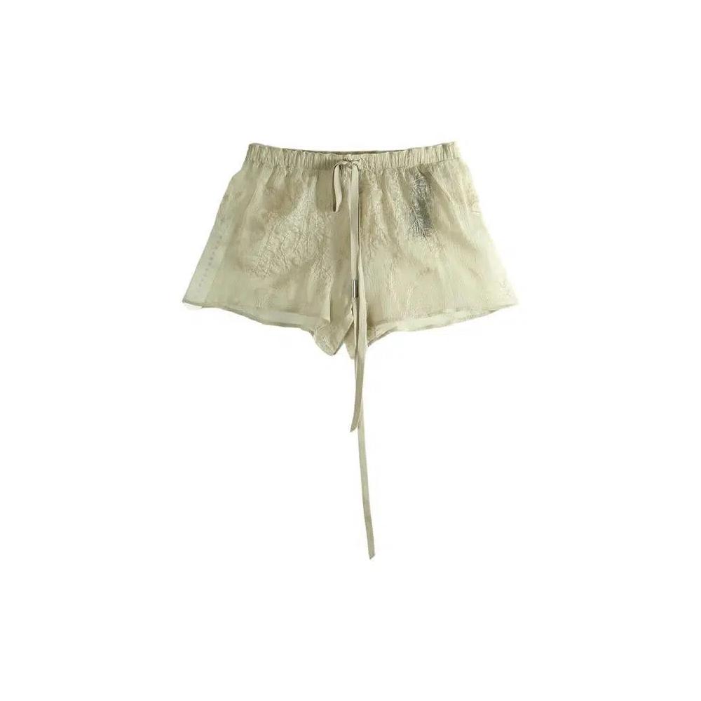 Шорты Ann Demeulemeester Nisa Micro Boxer 'Мастика' 1