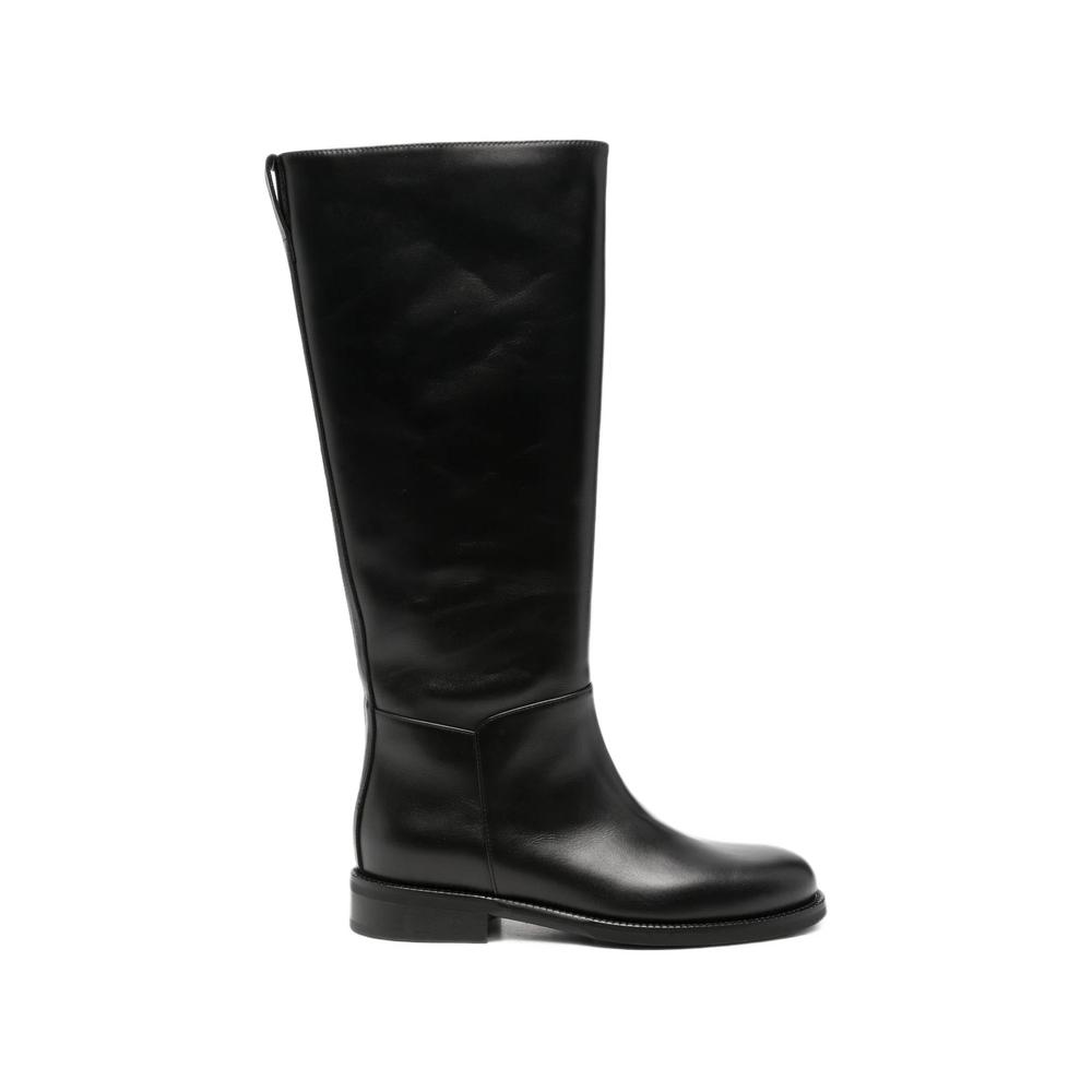 leather knee-high boots 1