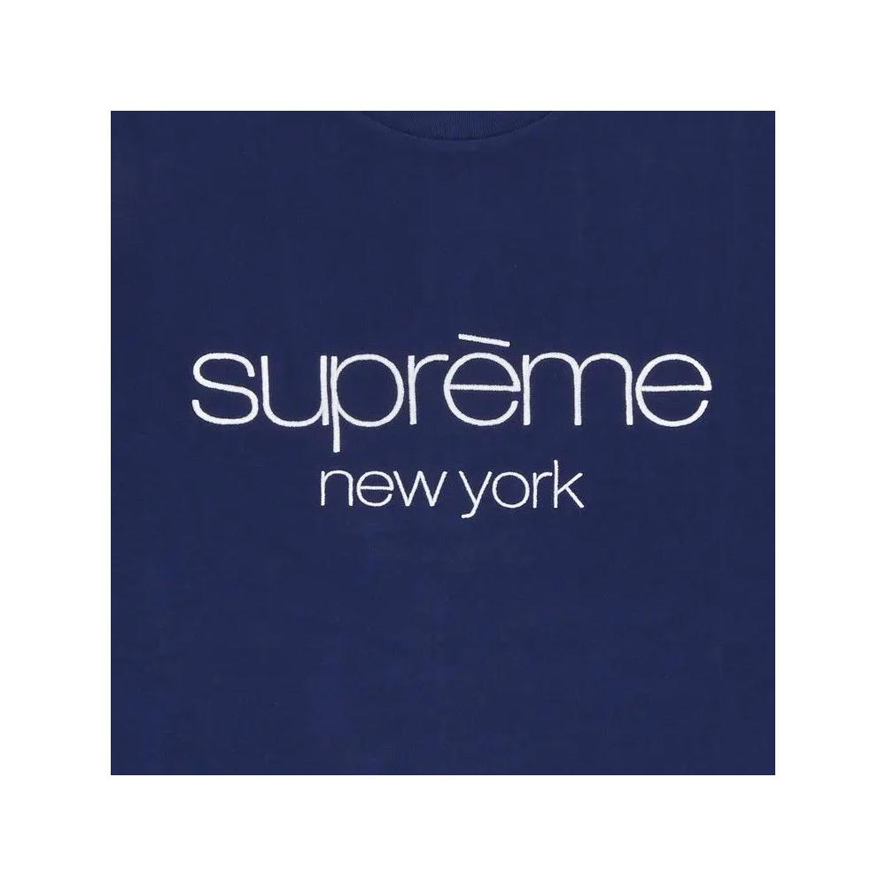 Футболки Supreme Classic Logo Short-Sleeve Top 'Navy' 2