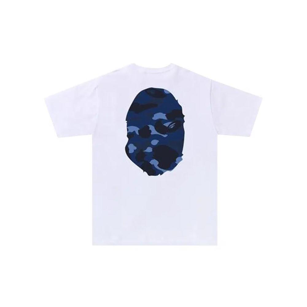 Топы BAPE Color Camo Big Ape Head Tee 'White/Navy' 2