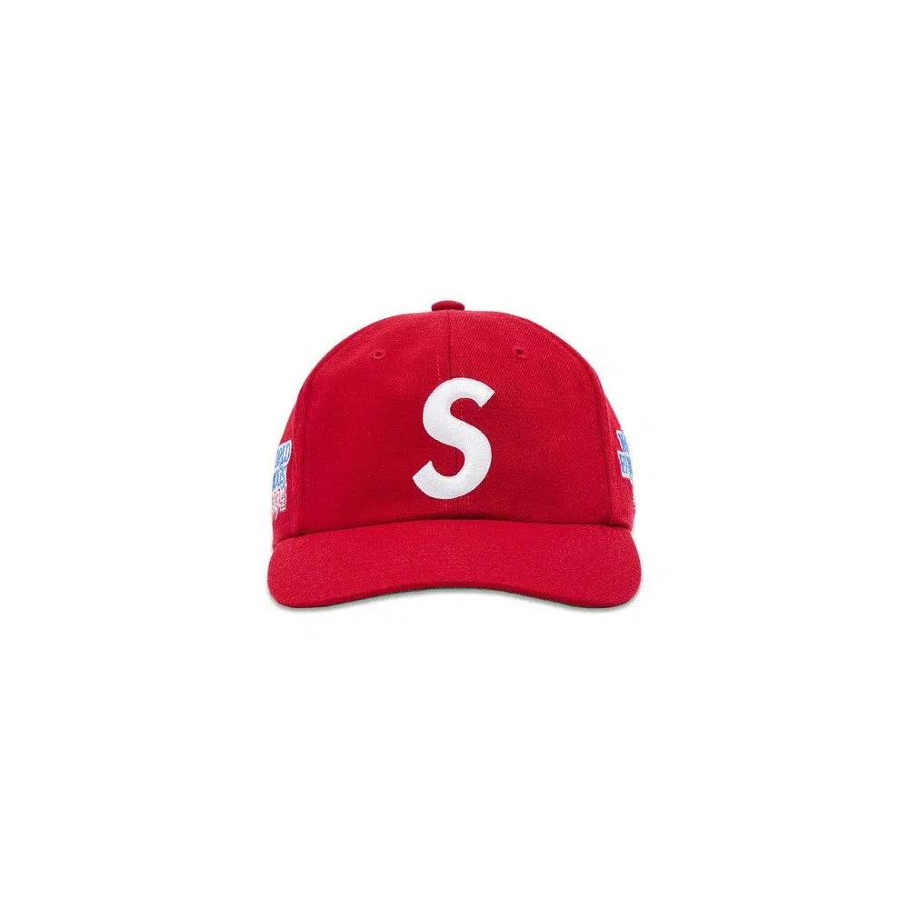 Снэпбэки Supreme World Famous S Logo 6-Panel 'Red' 1