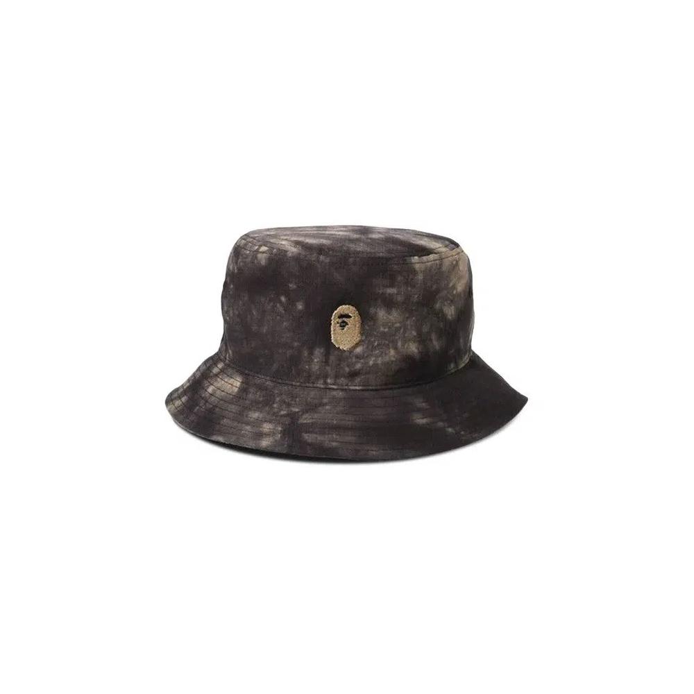 Панамы BAPE Tie Dye One Point Bucket Hat 'Black' 1