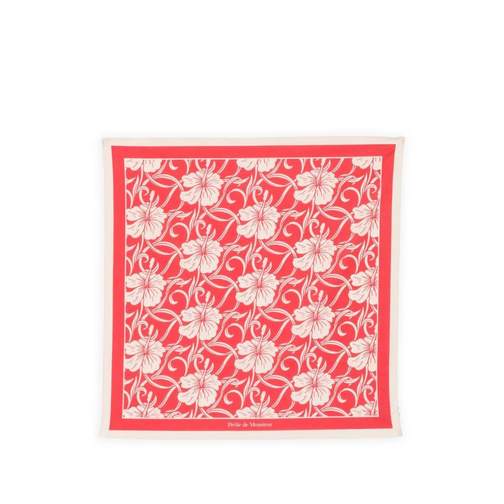floral-print square scarf 1