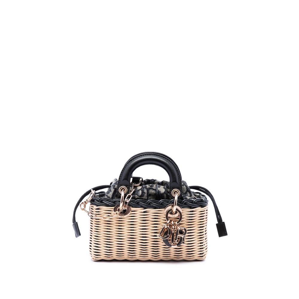 2023 Micro Wicker Oblique Lady D Joy satchel 1