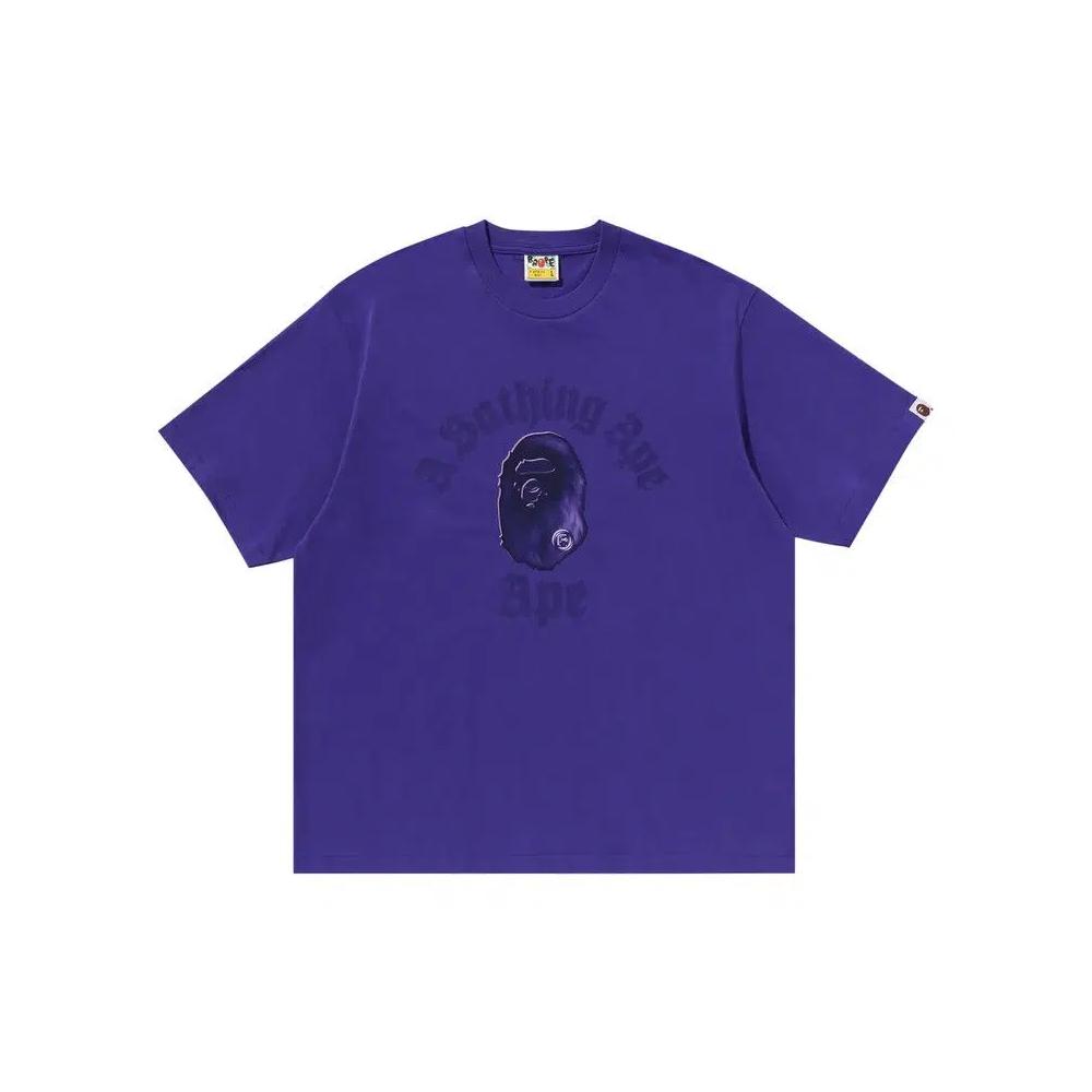Футболки с коротким рукавом BAPE Gothic College Relaxed Fit Tee 'Purple' 1