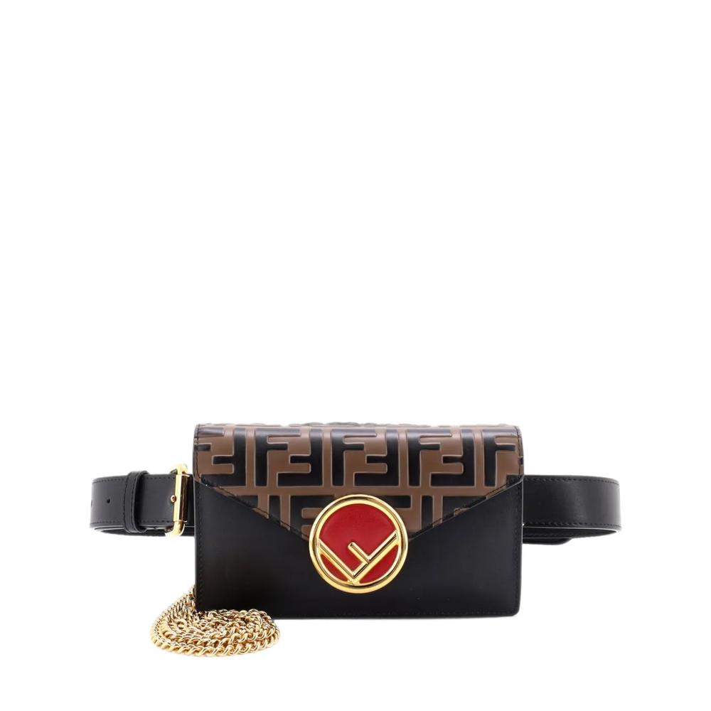 Поясная сумка F is Fendi Convertible Leather with Zucca Embossed Detail 1