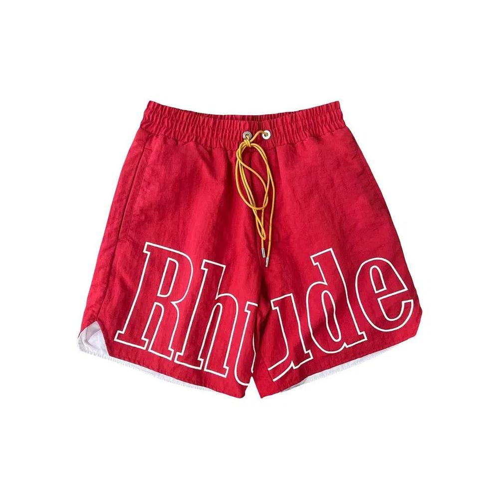 Шорты Rhude Logo Track Short 'Red/White' 1