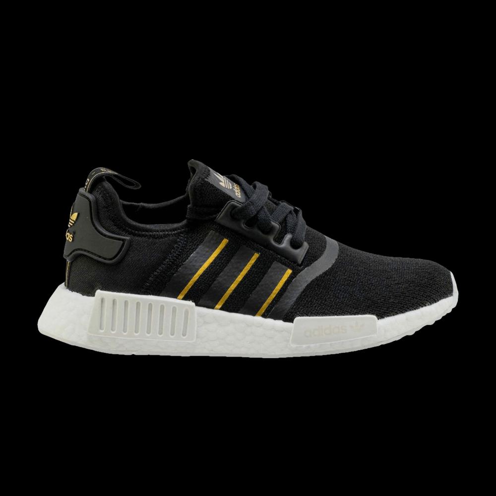 Кроссовки Adidas Wmns NMD_R1 'Black Gold Metallic' 1