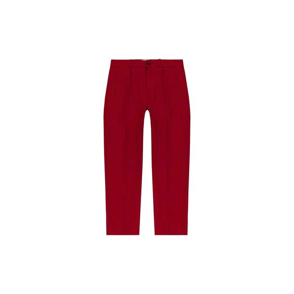 Брюки Gucci Kids плиссированные брюки 'Red' 1