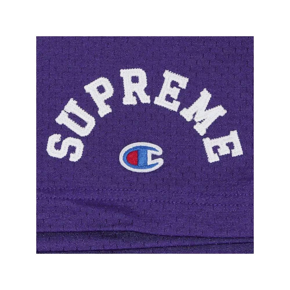 Шорты Supreme x Champion Mesh Short 'Фиолетовый' 3