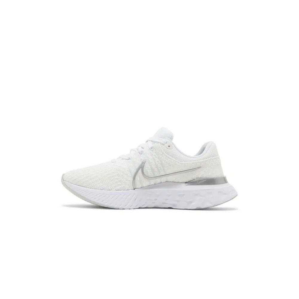Кроссовки Nike Wmns React Infinity Run Flyknit 3 'White Metallic Silver' 3