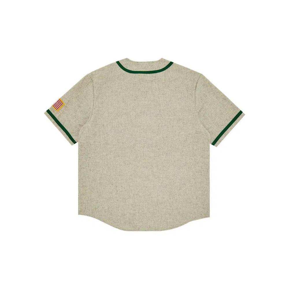 Футболки Supreme x Mitchell & Ness Wool Baseball Jersey 'Grey' 2