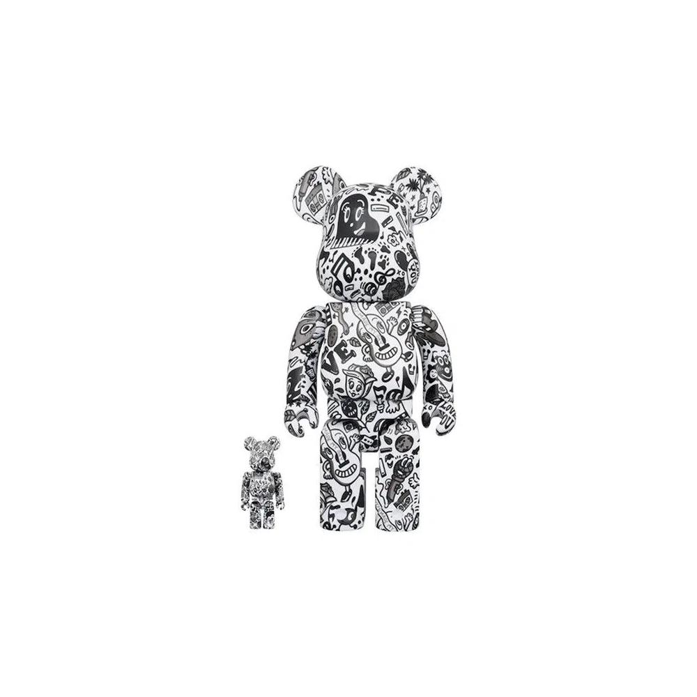 Фигурки BE@RBRICK x Chocomoo 100% & 400% Set 'Белый/Черный' 1