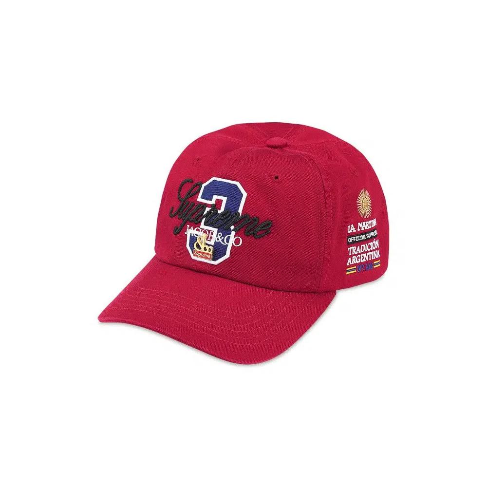 Кепки Supreme x La Martina x Jacob & Co 6-Panel 'Red' 1