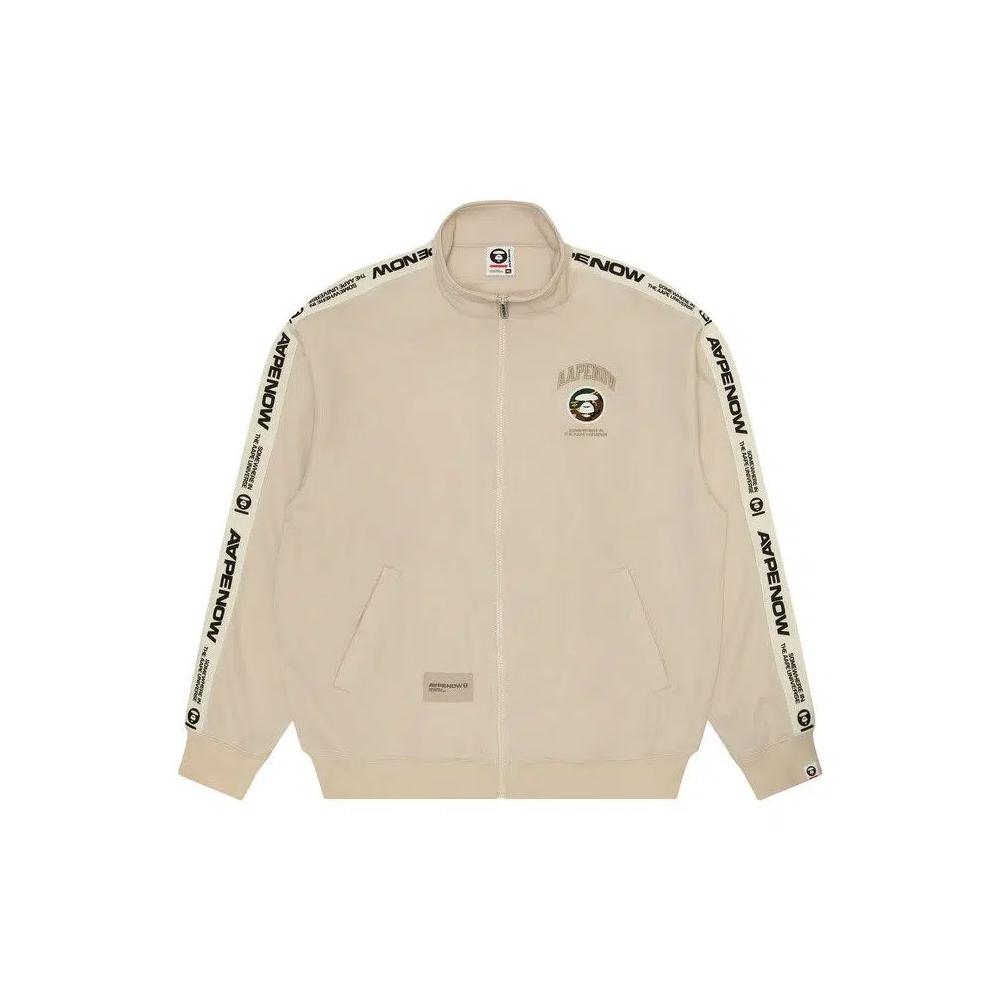 Трековая куртка AAPE Moonface Patch Track Jacket 'Ivory/Light' 1
