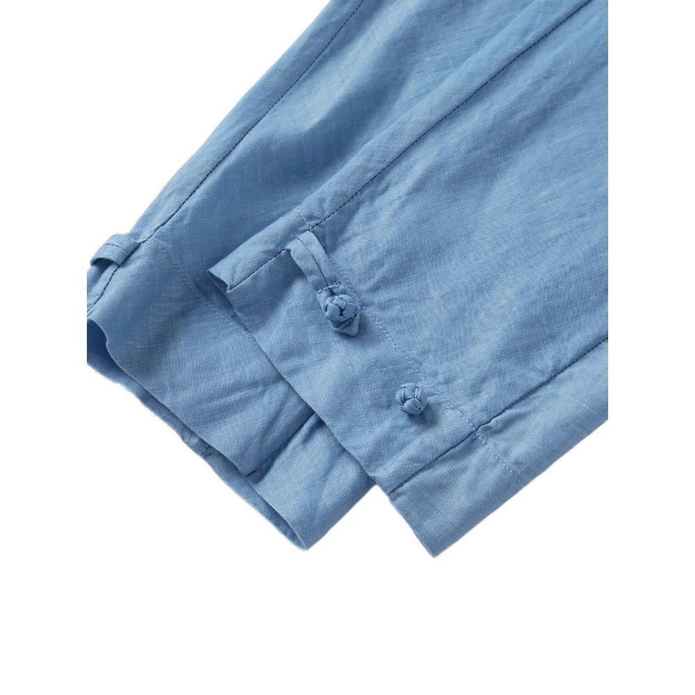 frog-fastening mandarin-collar shirt 5