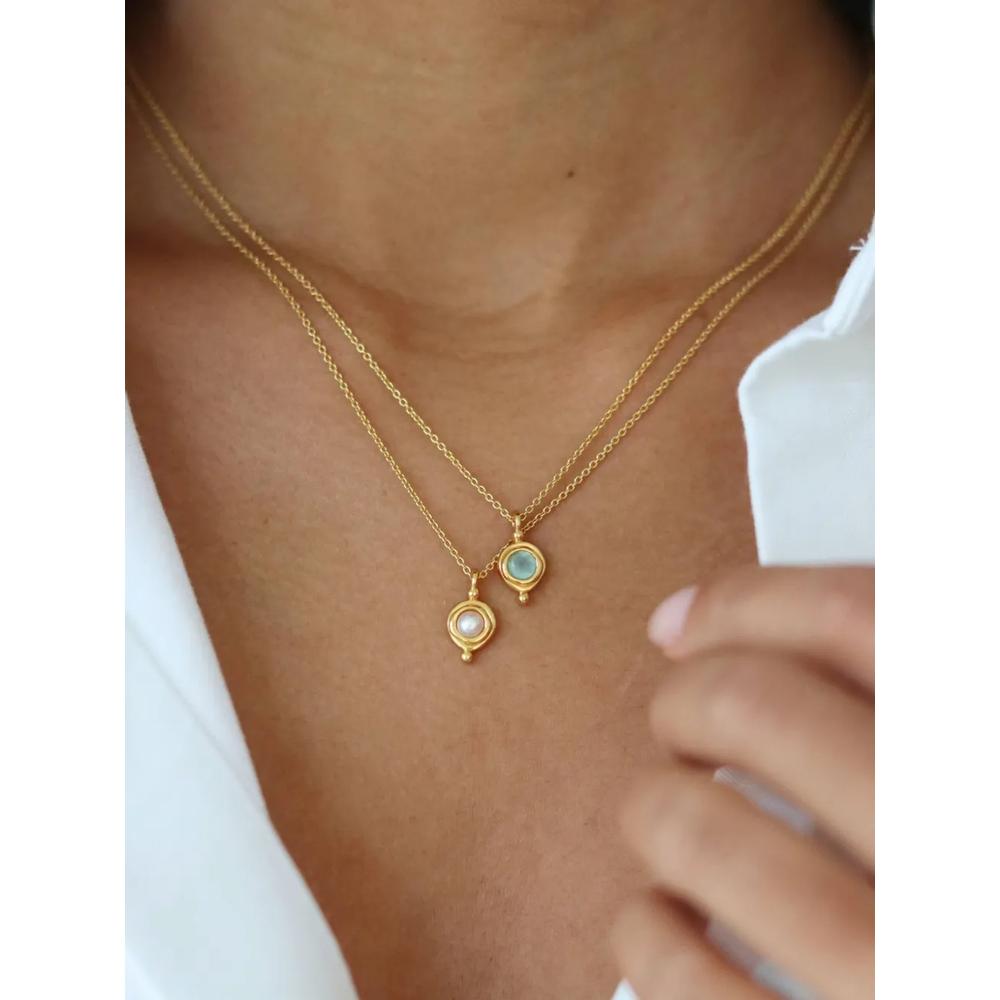 Колье June Pearl Birthstone 2
