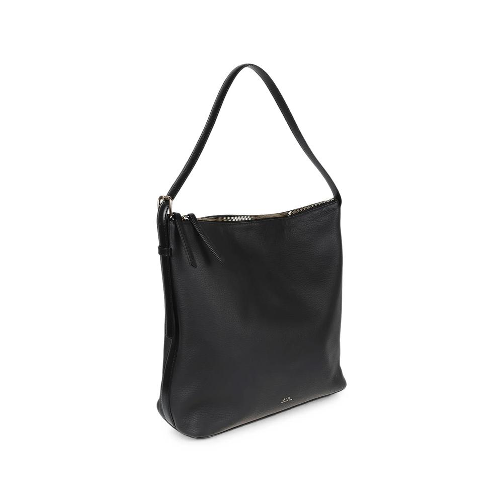 Vera textured leather shoulder bag 3