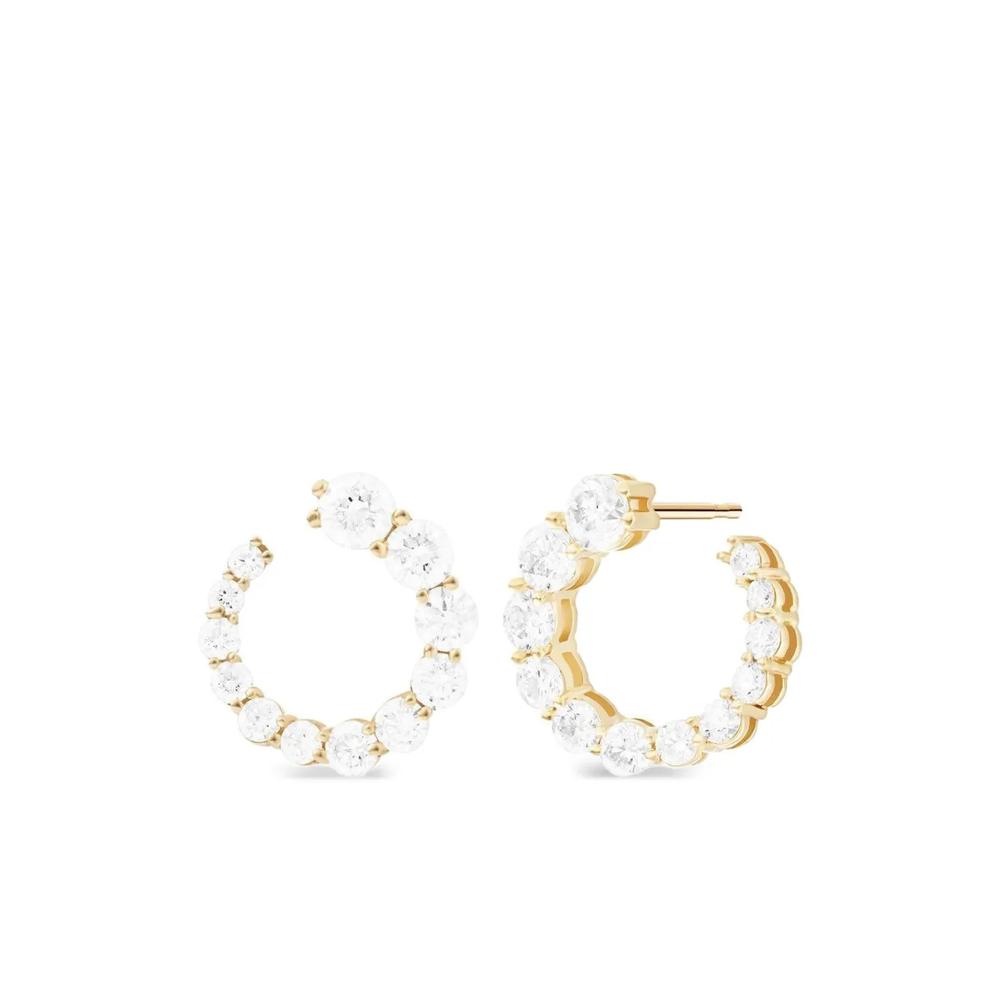 Серьги Aria из желтого золота с бриллиантами 1