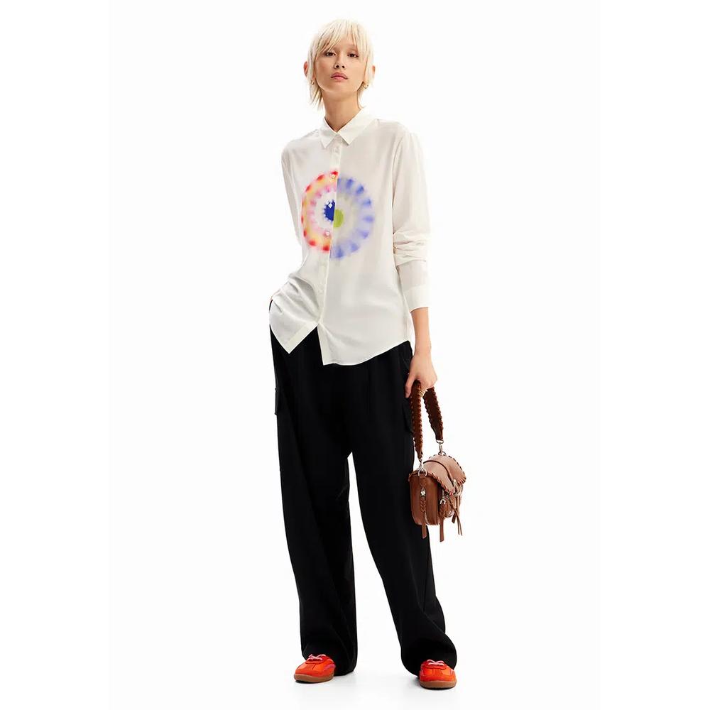 Desigual Женская геометрическая вискозная рубашка. 4