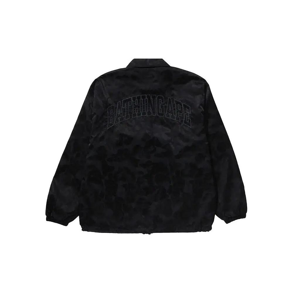 Куртки-тренч BAPE Tonal Solid Camo Coach Jacket 'Black' 2